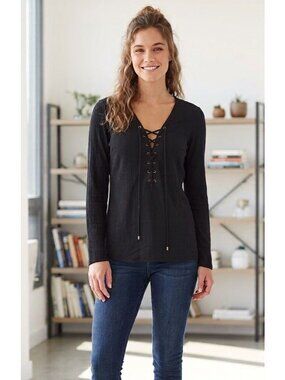 Ghanda Long Sleeve Top Size Small